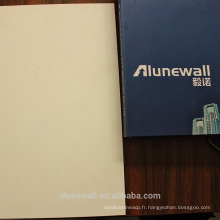 Alunewall blanc satin gaufré panneau composite en aluminium brillant (acp) facorty vente directe